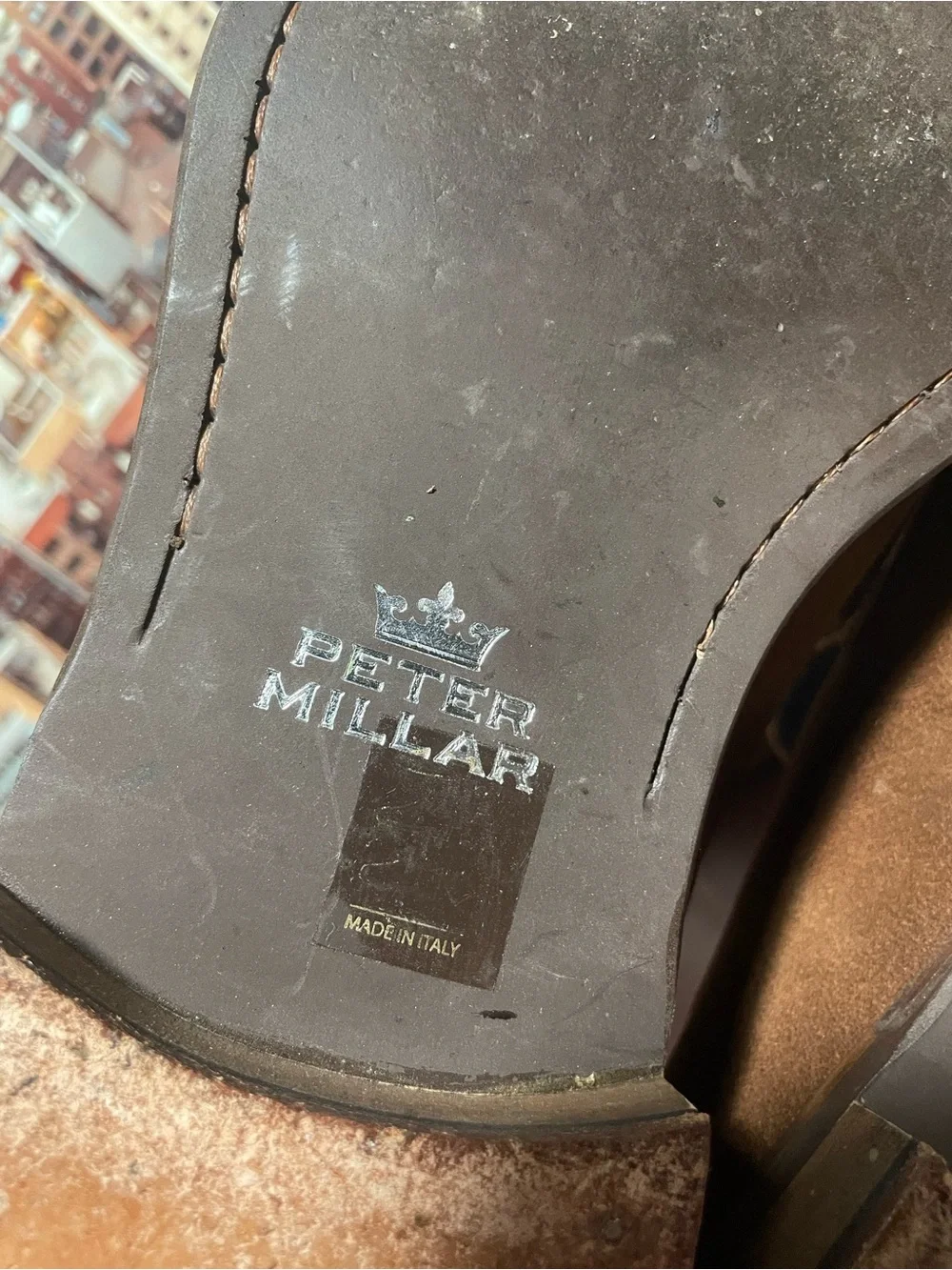 Peter Millar Madison Penny Loafer Brown Men’s Size 11.5 Suede